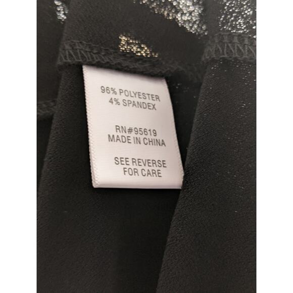 JPR Studio Versatile Ruched Sleeve Top Black L V-Neck Office Relaxed Fit Shirt - Picture 7 of 8